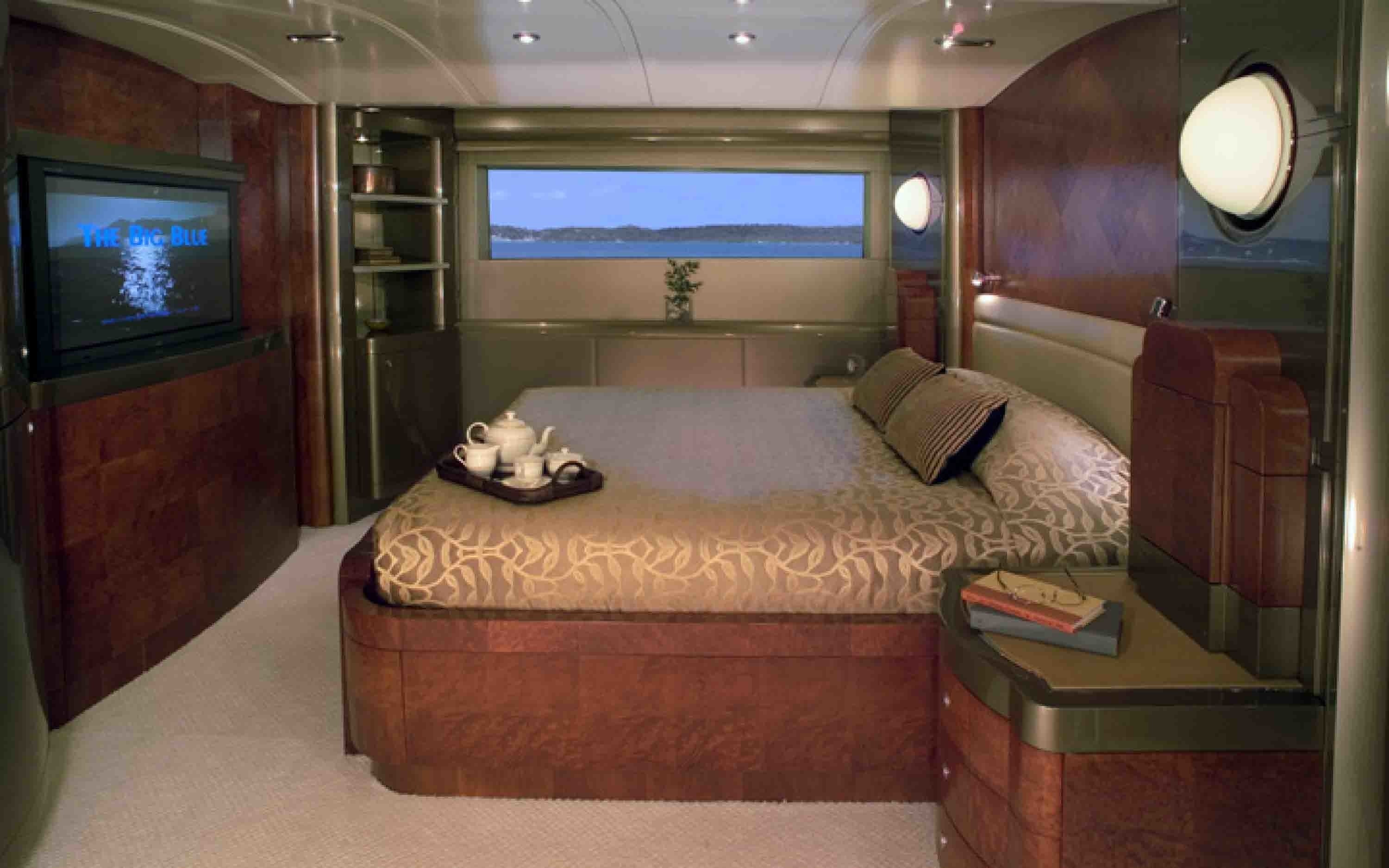 Silver Dream Main Master Cabin Aboard Yacht Silver Dream Luxury